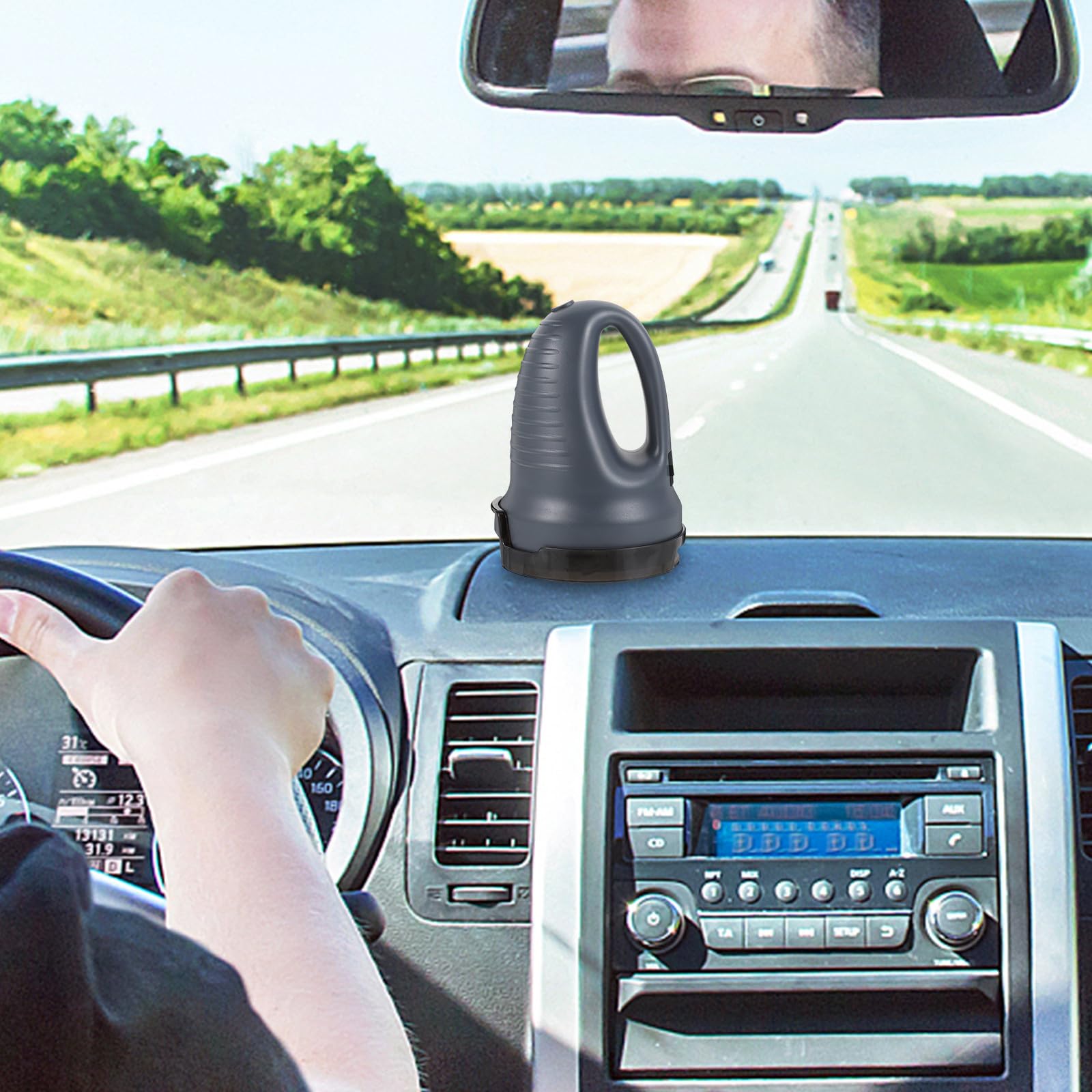 Supvox Elektrischer Eiskratzer für Autos mit USB Ladekabel und Abs Gehäuse | Entfernt Eis und Frost, Wintereinsatz, 3000 Ah Kapazität, Bogengriff