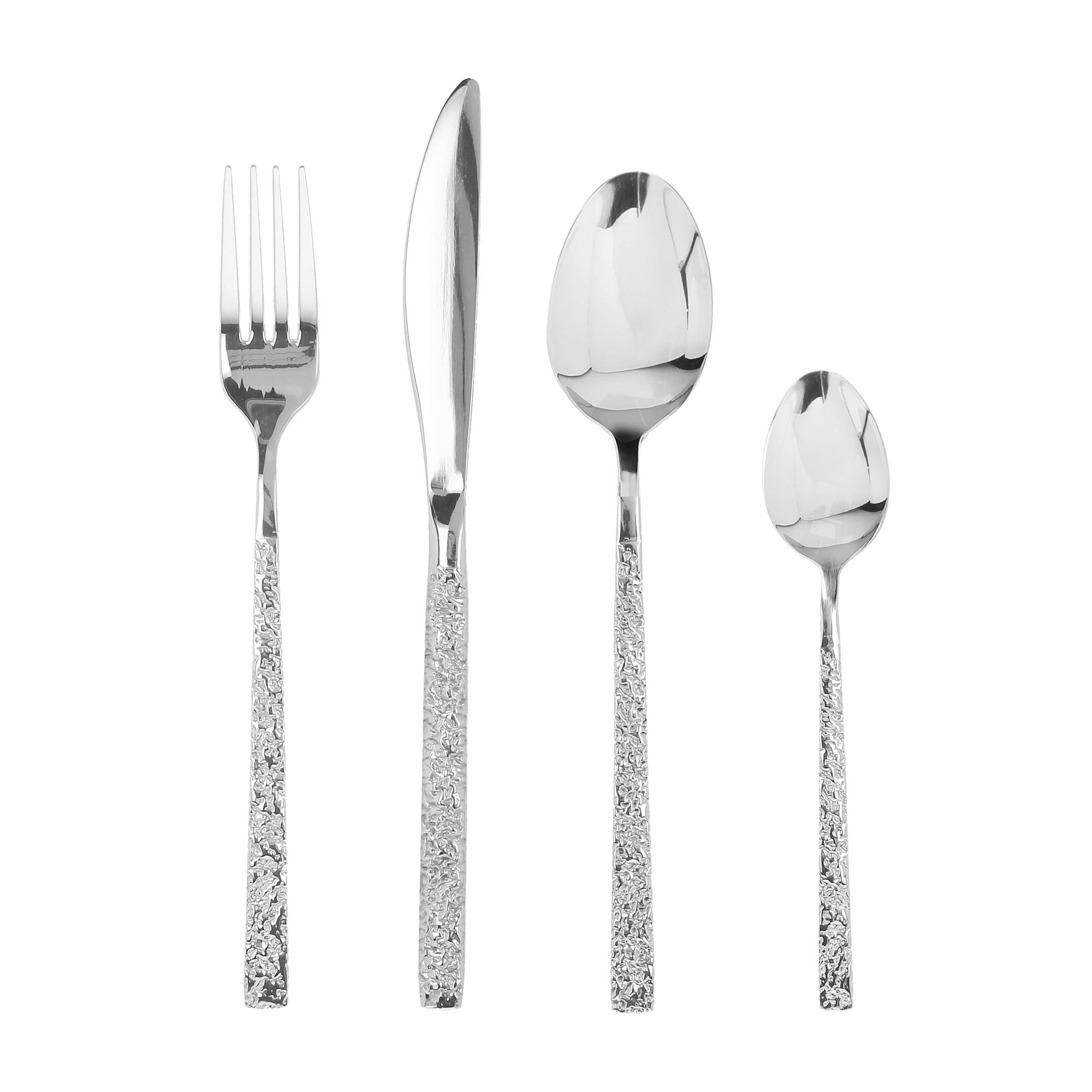 Tognana Silber / Schwarz Ares 24-Piece Cutlery Set, Stainless Steel, Grey