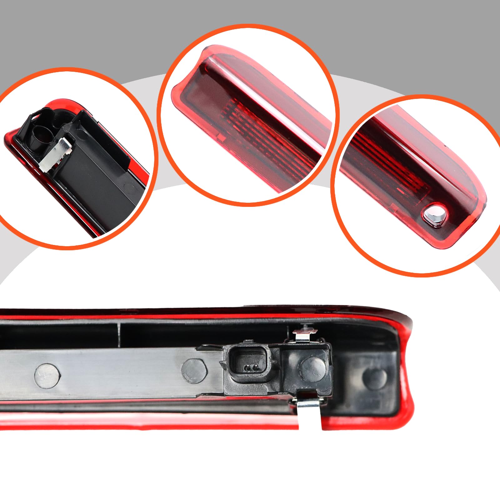 265900006R - Luz de freno de alto nivel para Megane MK3 Hatchback 2008-2016, tercera luz de freno, color 265900006R, rojo