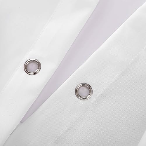 Miniatura 3 de Cortina de ducha de tela de diente de león, diseño único abstracto de plantas negras y amarillas, cortina de arte moderno para decoración de baño,