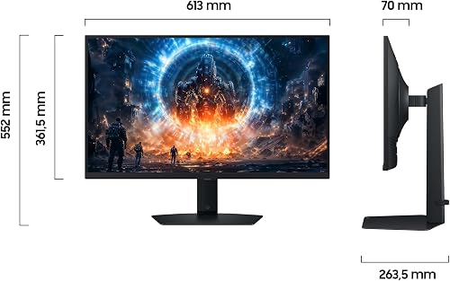 Samsung Monitor Gaming Odyssey G6 (S27FG602EU), Flat, 27'', 2560x1440 (QHD), IPS, 350 Hz, 1 ms, Compatibilità G-Sync, HDMI, Display Port, Ingresso Audio, HAS, Pivot, Flicker Free, Eye Saver Mode - 5