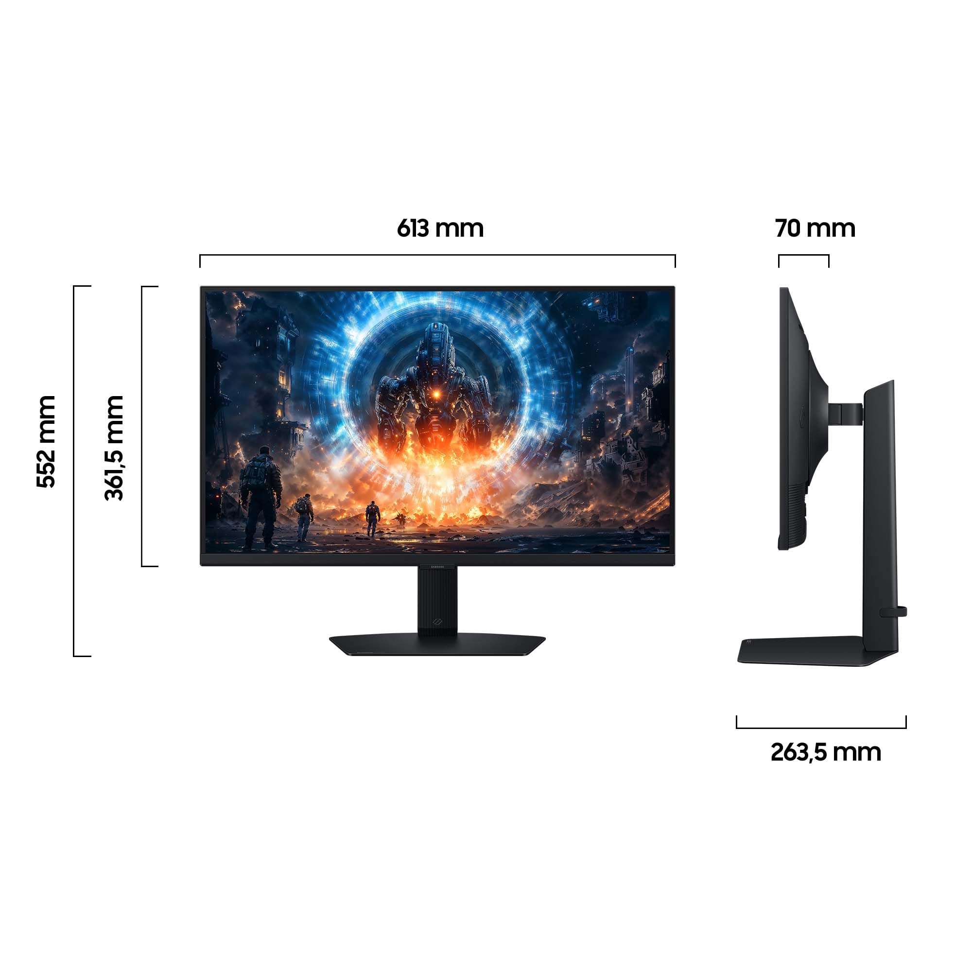 Samsung 27 Zoll Odyssey G60F Gaming Monitor, Bildschirm mit IPS-Panel, 2.560 x 1.440 Pixel, 350 Hz, 1 ms (G/G), IPS Panel, AMD FreeSync Premium, NVIDIA G-Sync, VESA DisplayHDR 400, LS27FG602EUXEN