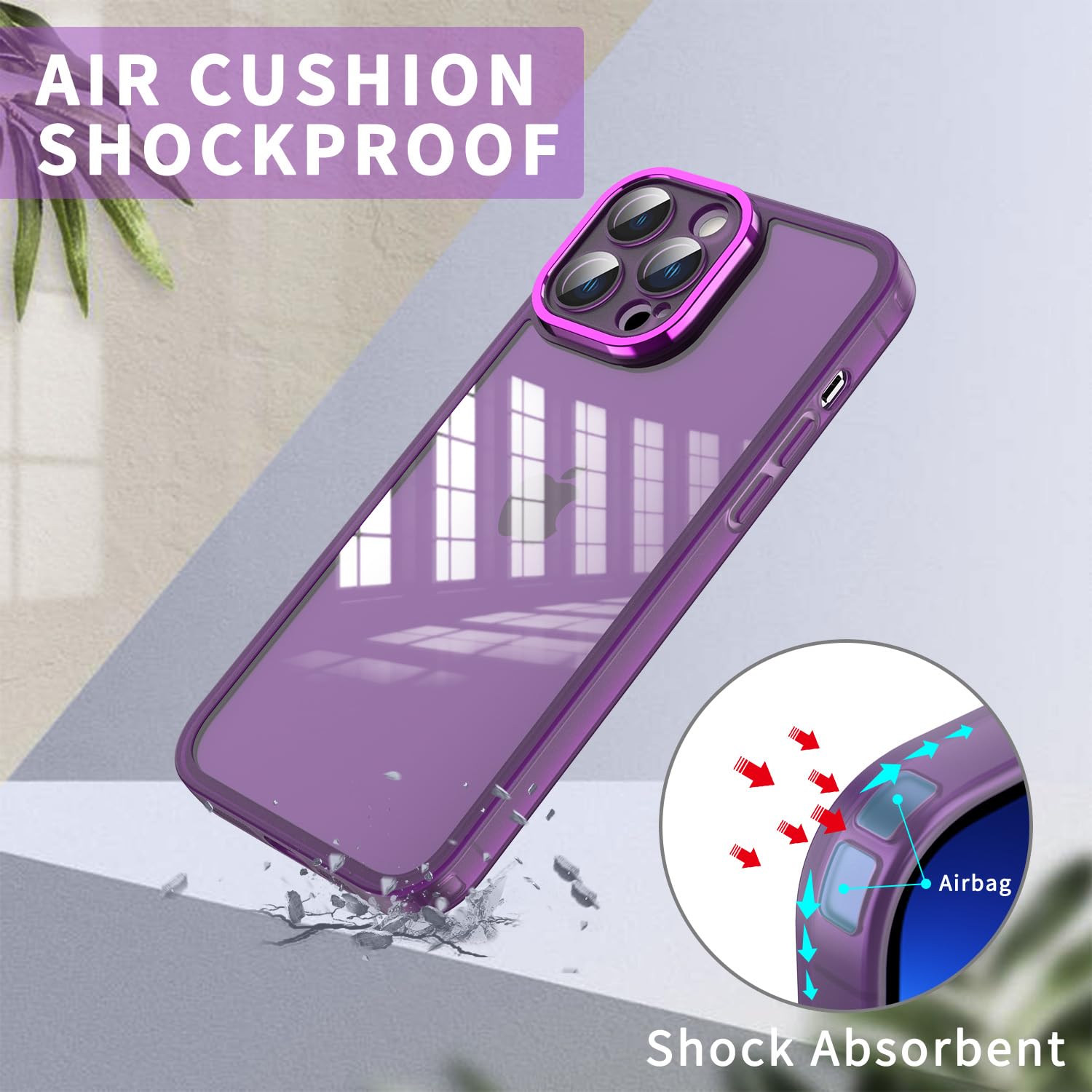 YUXING Cover per Honor X5C Plus Custodia Trasparente con Pellicola Protettiva Lenti Morbida Ultra Sottile Antiurto Bumper Slim Case - Viola