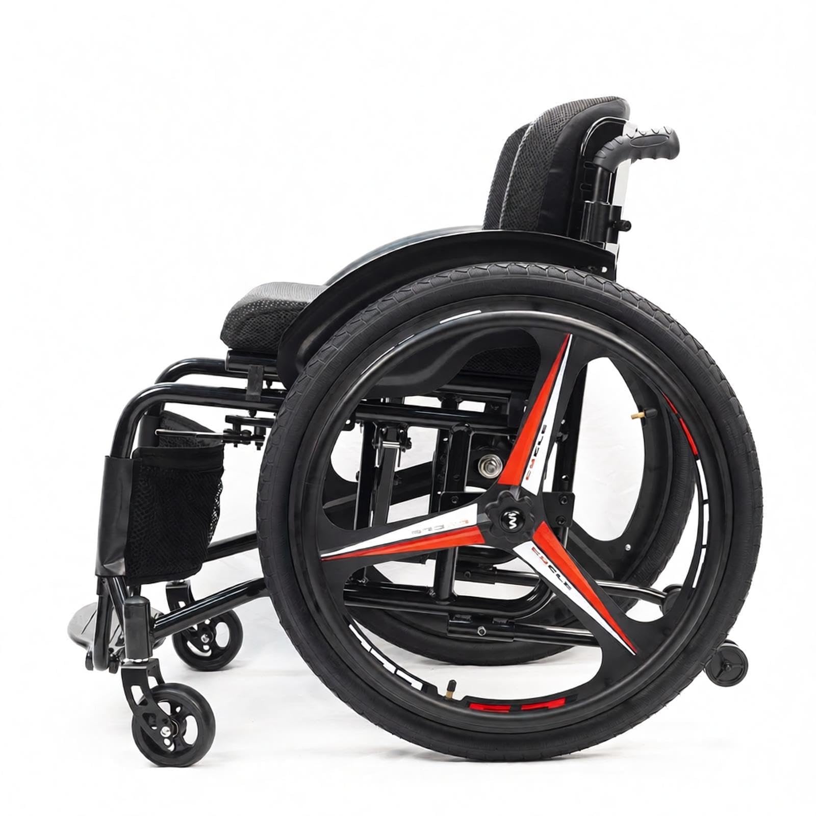 Sedia A Rotelle Sportiva Leggera Pieghevole
