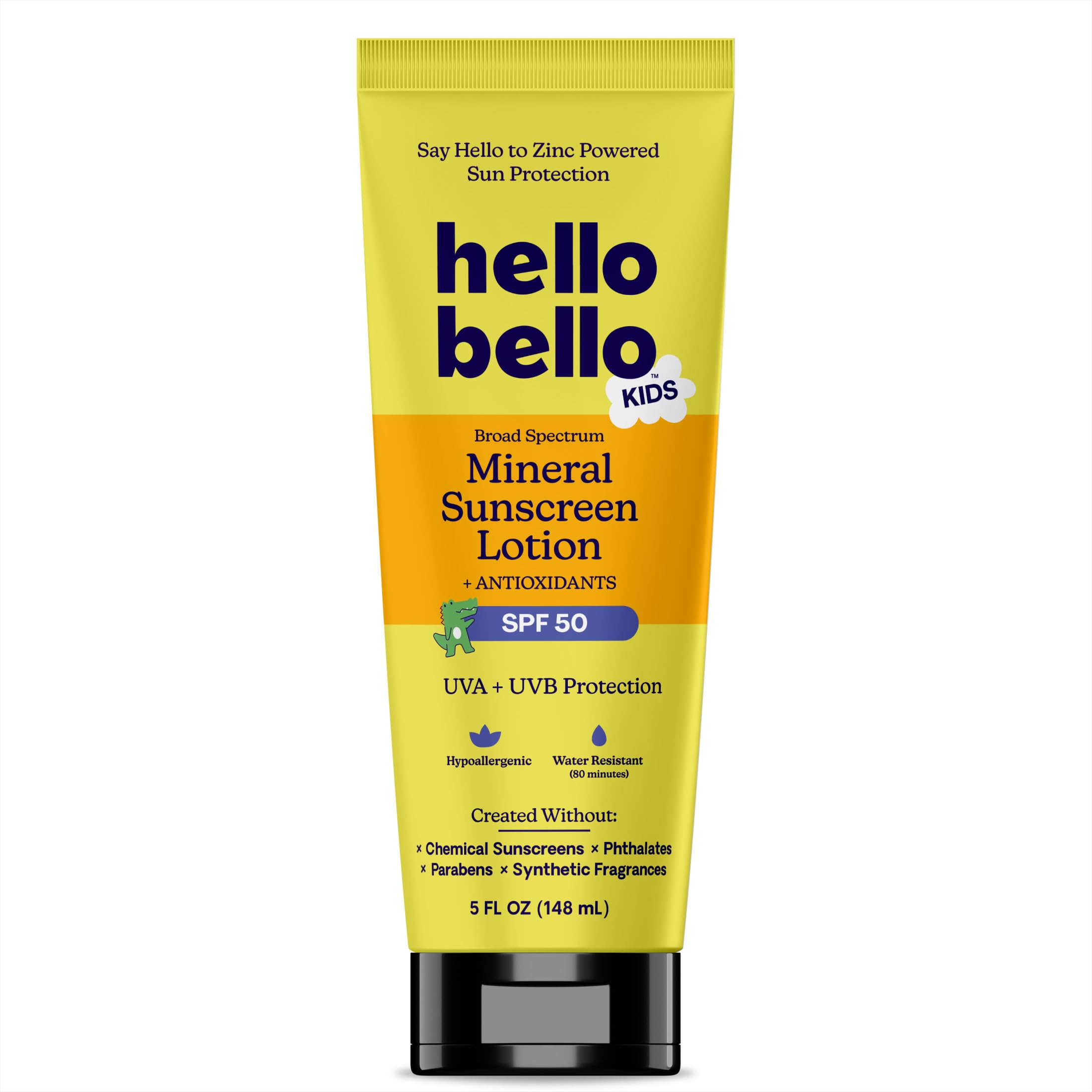Hello Bello Kids Mineral Sunscreen Lotion SPF 50 | Gentle Broad Spectrum Protection for Sensitive Skin - main product image