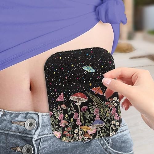 Miniatura 2 de Rnyleeg Ostomy Pouch Covers for Women Mushroom Butterfly Pattern Colostomy Supplies for Home Work Travel Portable Ostomy Bag Accessories
