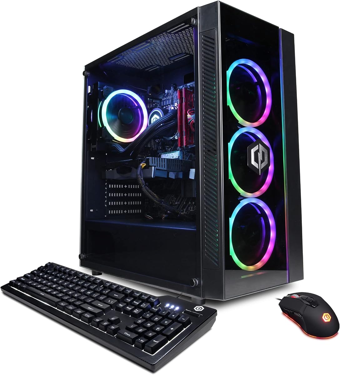 Gamer Supreme Liquid Cool Gaming PC, AMD Ryzen 7 5800X 3.8GHz, GeForce RTX 3060 12GB, 16GB DDR4, 1TB NVMe SSD, WiFi Ready & Win 11 Home (SLC8260A8)