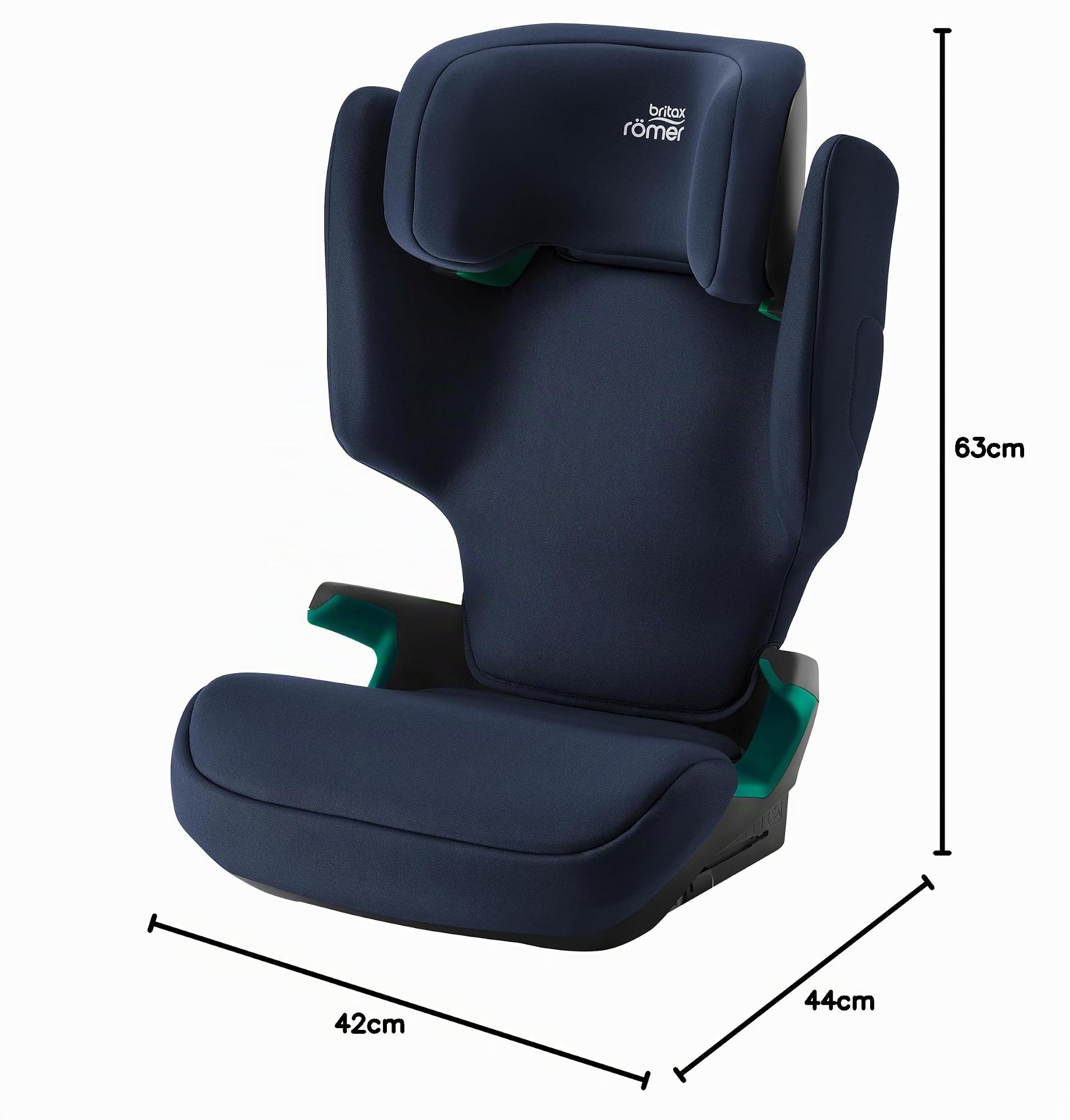 BRITAX RÖMER Siège Auto ADVENTURE PLUS 2, pour enfant de 100 à 150 cm (i-SIZE), 3,5 à 12 ans, Night Blue