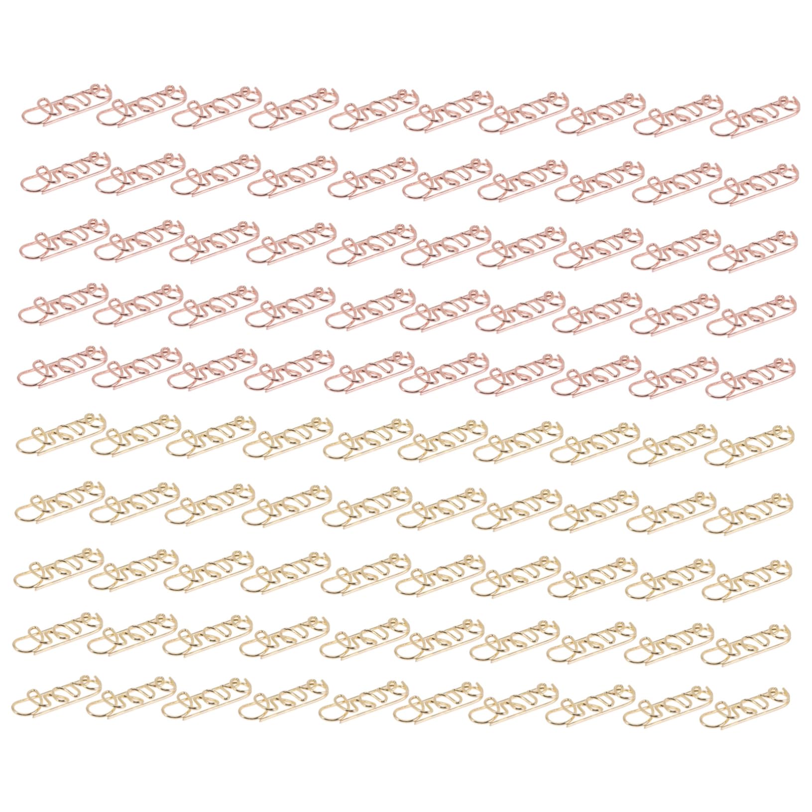 Gadpiparty 3 Set Graffette A Forma Di Colorato Graffette Piccole Forniture Di Cancelleria Piccole Clips Clip Piccole Ufficio Graffette Piazza Carino Graffetta Per Fogli 100 Pezzi * 3