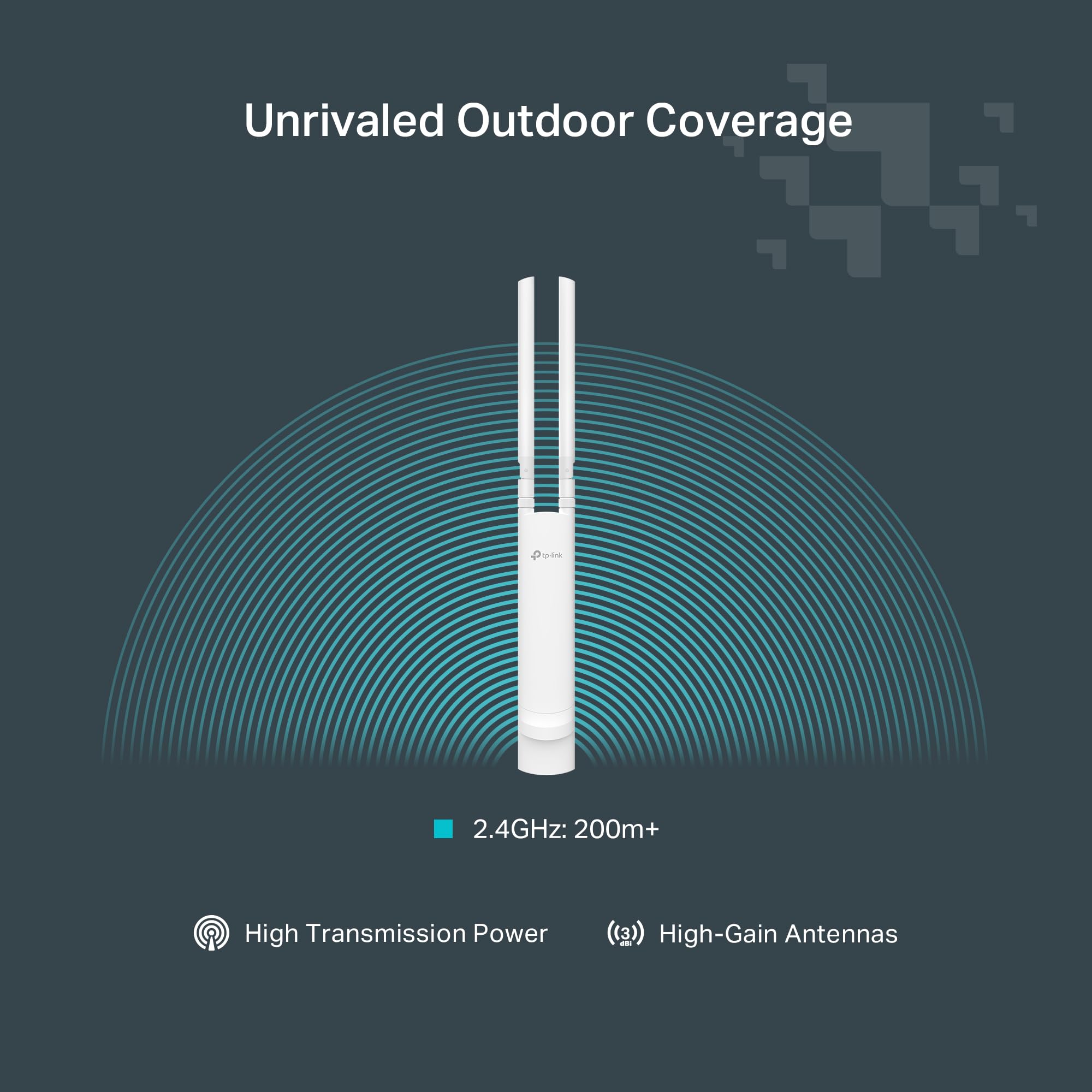 TP-Link Festa F52-Outdoor AC1200 Dual Band Wireless Access Point | Cloud gratuito | Protezione da sovratensioni IP65, 6kV | Alimentato PoE | Rete auto-organizzante | Rete, roaming senza soluzione di