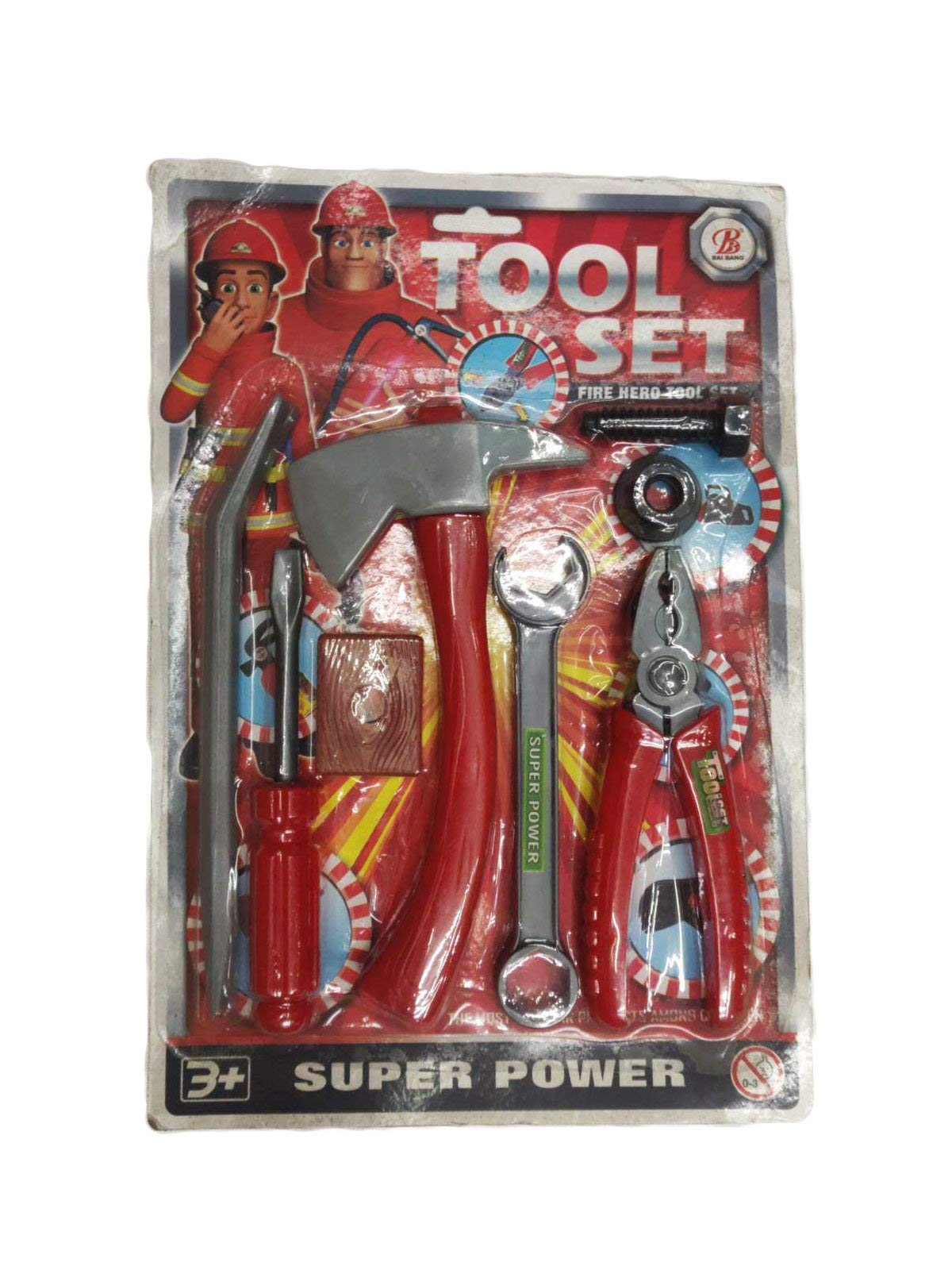 BookMyCostume Fireman Fire Fighter Community Helper Tool Set Kids Fancy Dress Accessories Red/Silver (B08KT8CTLT) Amazon Price History, Amazon Price Tracker
