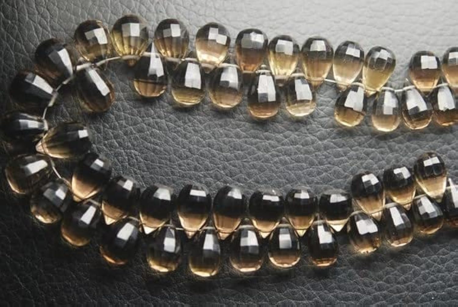 Quartz fumé facetté pour créer vos bijoux d'automne au style bohème chic