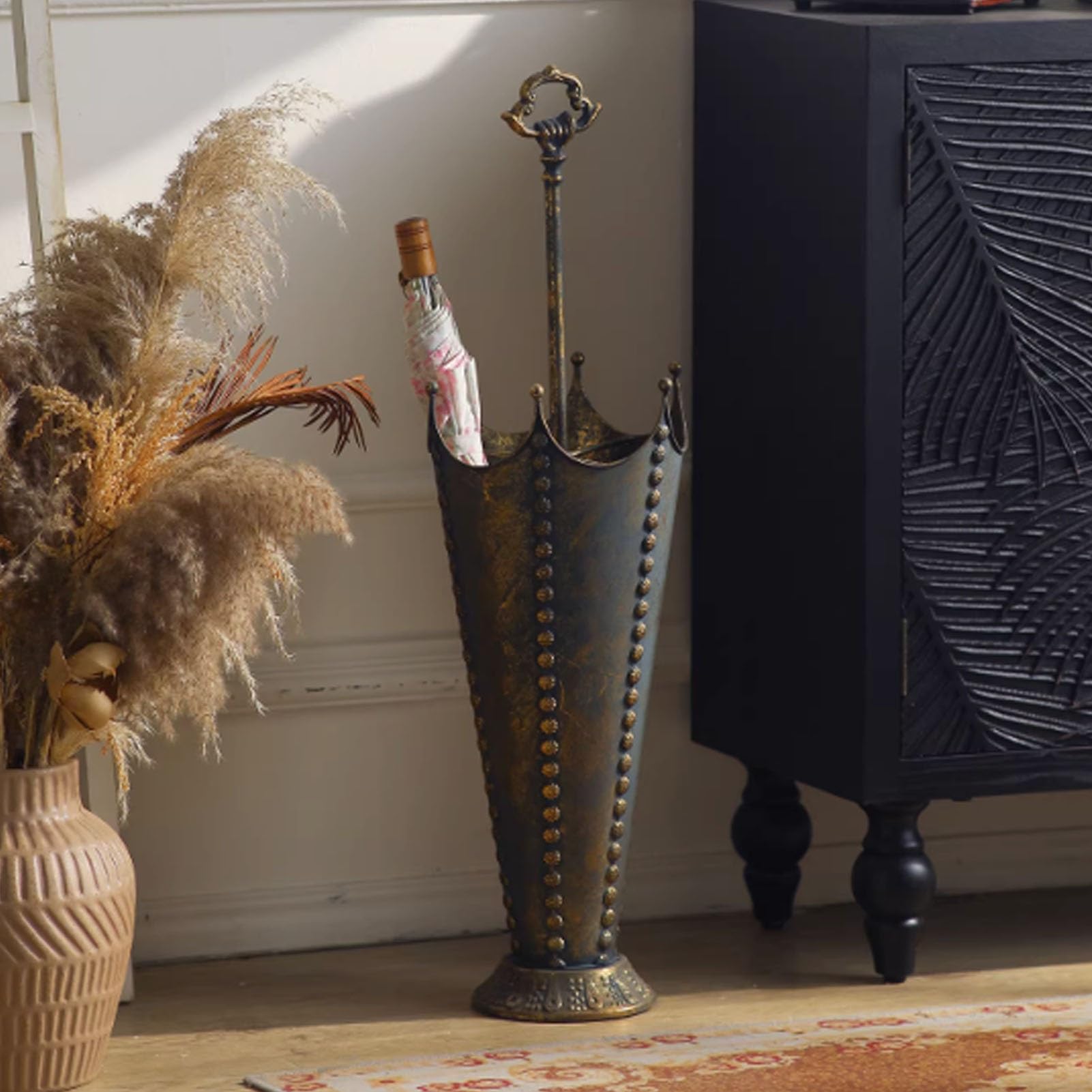 Porte-parapluies de décoration d'entrée moderne pour cannes et bâtons