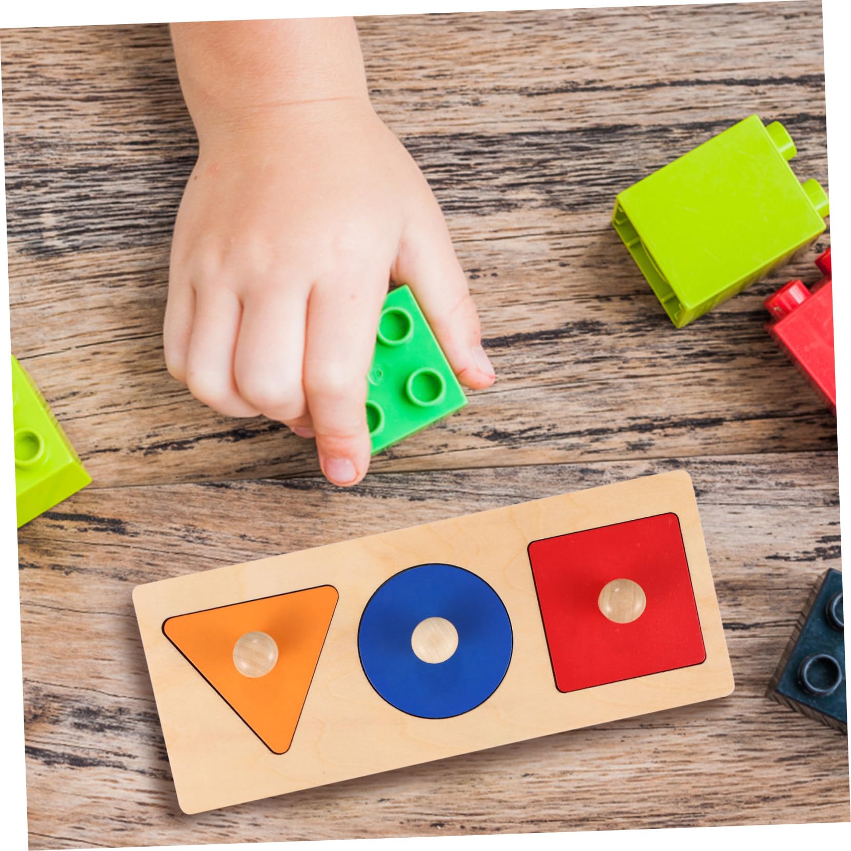 Hemobllo 2juego Panel De Caja De Monedas Rompecabezas Geométricos con Caja De Madera para Monedas Juguetes Educativos Primera Infancia Bloques Geométricos Juguetes De Madera para Bebés
