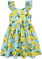 Vista 237 de Vestido de verano para niña, de algodón, con diseño floral