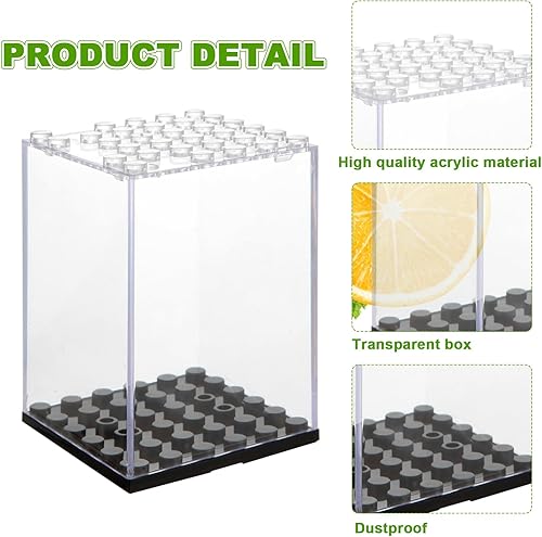 Miniatura 3 de Estuche de exhibición de minifiguras de 24 piezas, estuche de almacenamiento de juguetes de acrílico para figuras de acción, 2.7 x 1.9 x 1.9