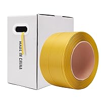 Vista 1 de Correa de polietileno, rollo de flejado de polipropileno (PP), 1/2" de ancho, 3000 pies - Ideal para embalaje y envío
