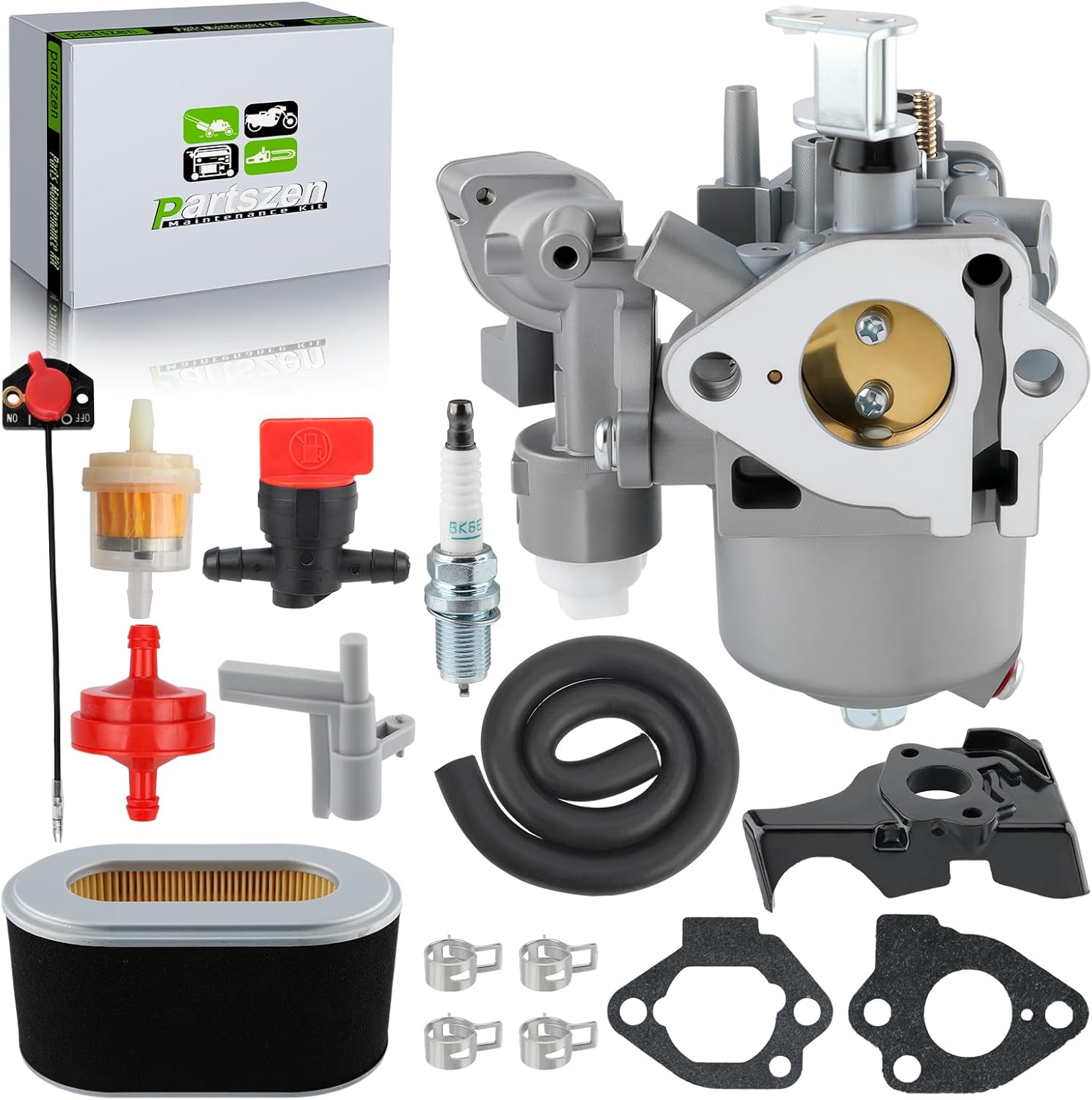 277-62301-10 277-62301-30 EX27 Carburetor Fit for Subaru Robin EX27 EX30 9HP 9.5HP Engine Generator with Oil Filter Gaskets Spark Plug Kit