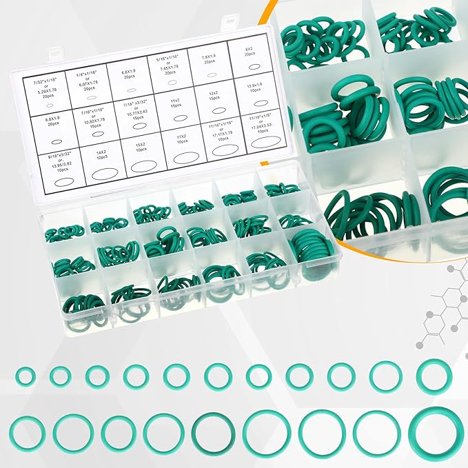 Kit de Reparación A/C para Auto Threlaco 525 Piezas con O-Rings y Herramientas miniatura 5