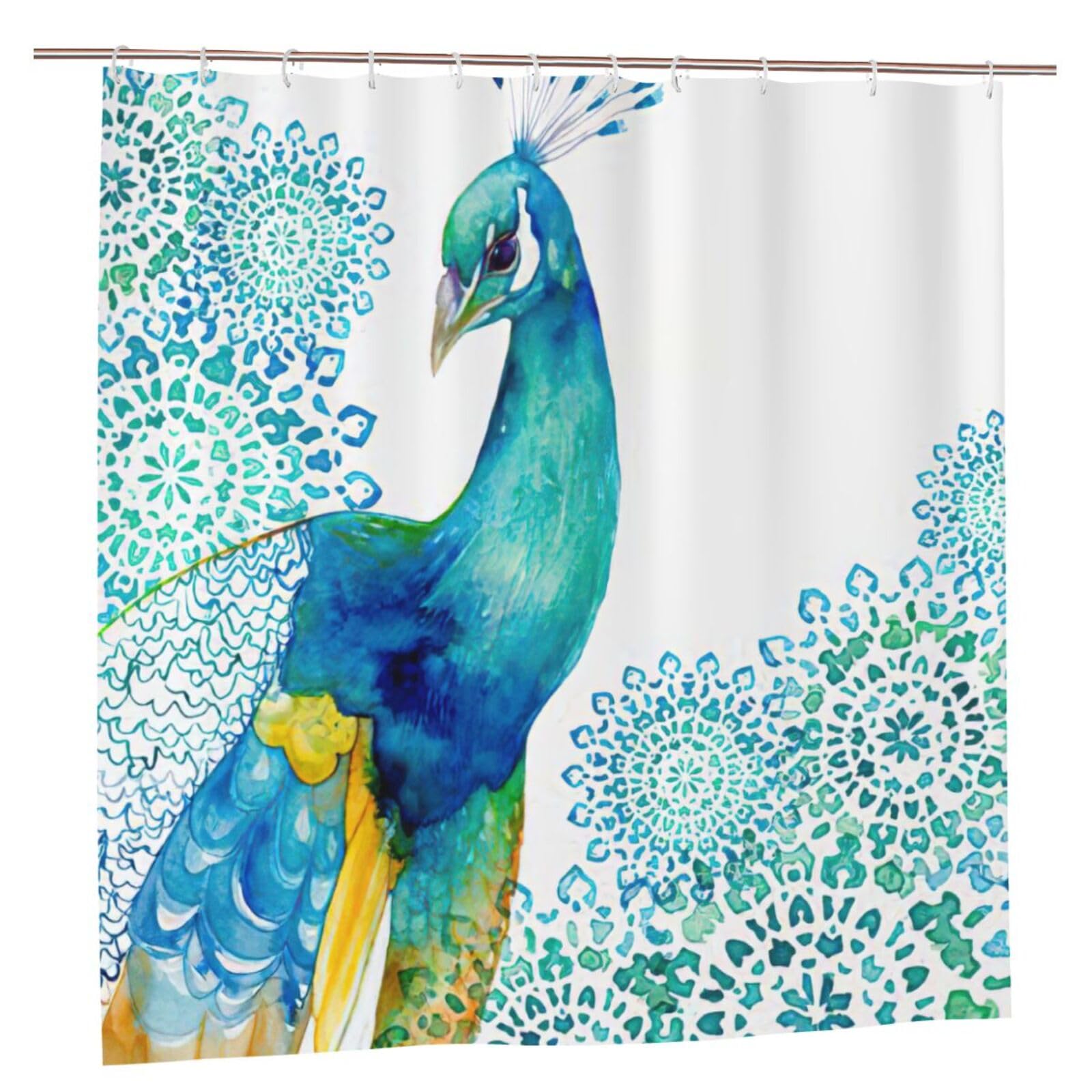 Rideau de douche floral exotique 183x183 pour transformer votre bain en oasis de détente