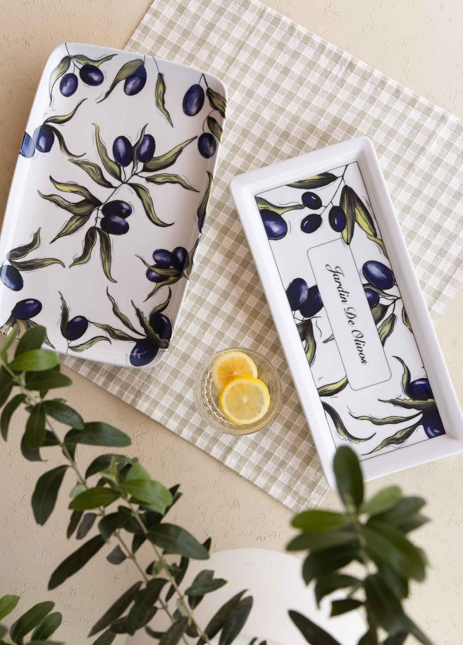 [marka] Olivos Dikdörtgen Servis Tabağı 31x20 cm OVS0016