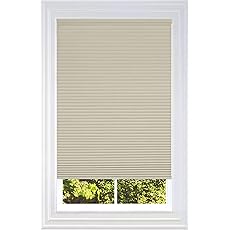 BlindsAvenue Cellular Honeycomb Cordless Shade, 9/16" Single Cell, Blackout, Gray Sheen, Size: 45.5" W x 72" H