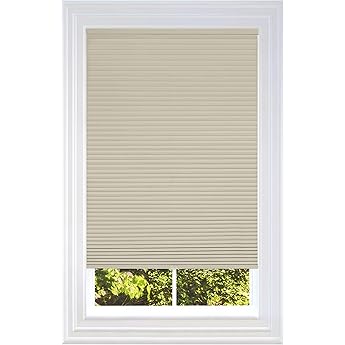 BlindsAvenue Cellular Honeycomb Cordless Shade, 9/16" Single Cell, Blackout, Gray Sheen, Size: 45.5" W x 72" H