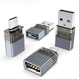 Basesailor USB to USB C Adapter for iPhone 17 16e Charger Adapter 4Pack&comma;USBC Male to 3&period;0 Female&comma;Thunderbolt 4 OTG Converter for MacBook&comma;Apple 15 14&comma;Apple Watch 10 9&comma;Samsung Galaxy S25&comma;iPad Air&comma;AirPods