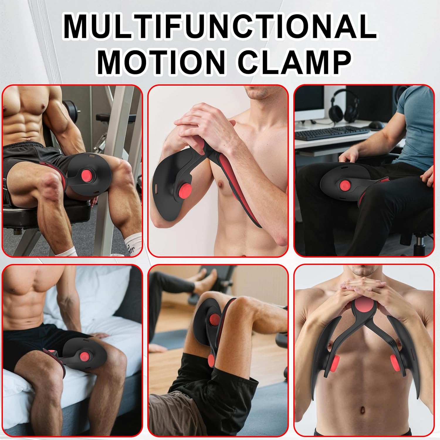 Pelvic Floor Exercise Devices, Inner Thigh Kegel Exerciser, Kegel Trainer for Postpartum Rehabilitation, Exerciser of Thigh at Home, Hip Under Desk Exercise Men Women with Band