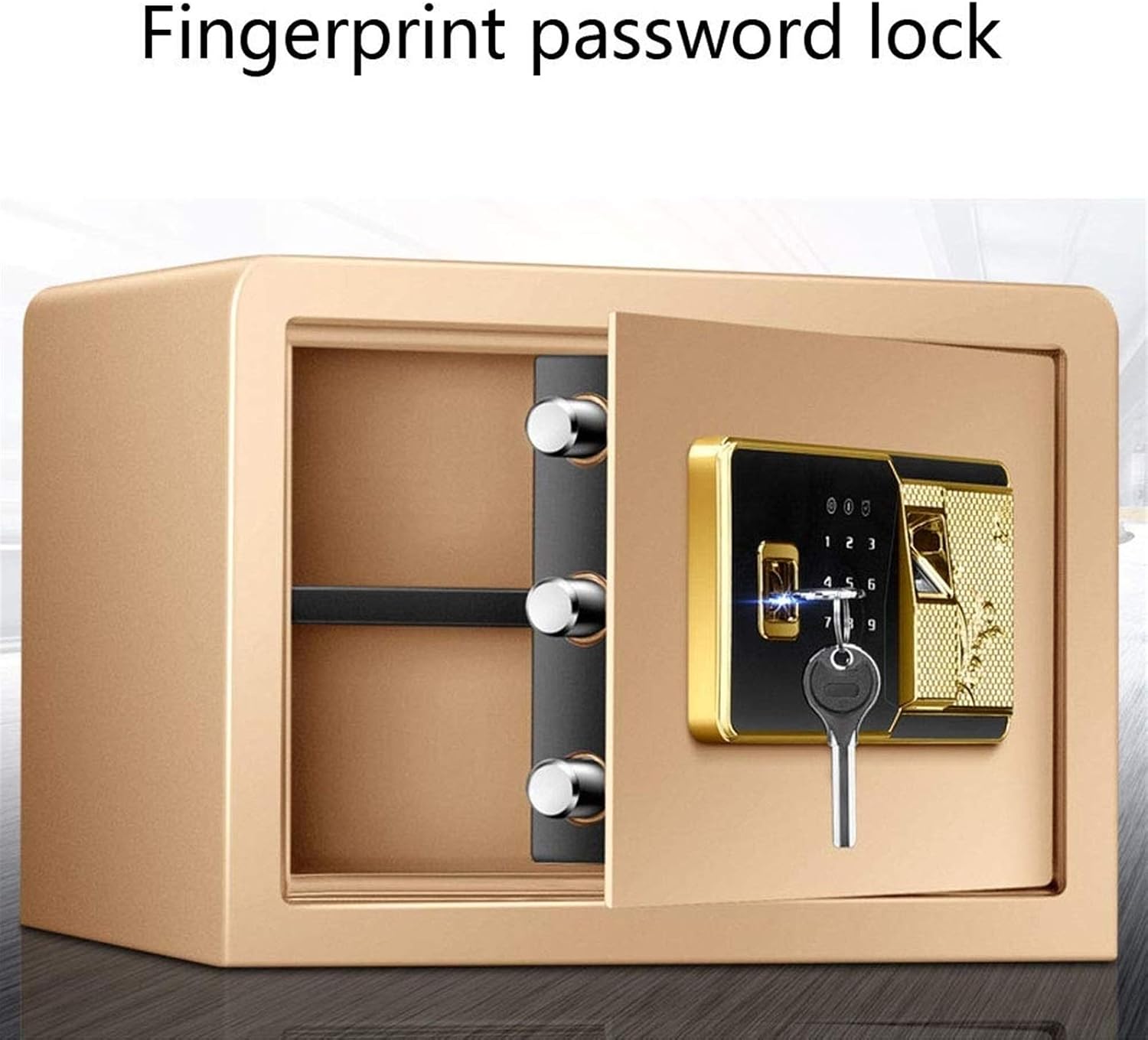 Safes Door Locks Medium Steel Security Safe with Hotel-Style Digital Lock Digital Security Safe Box Electronic Home Deposit Box