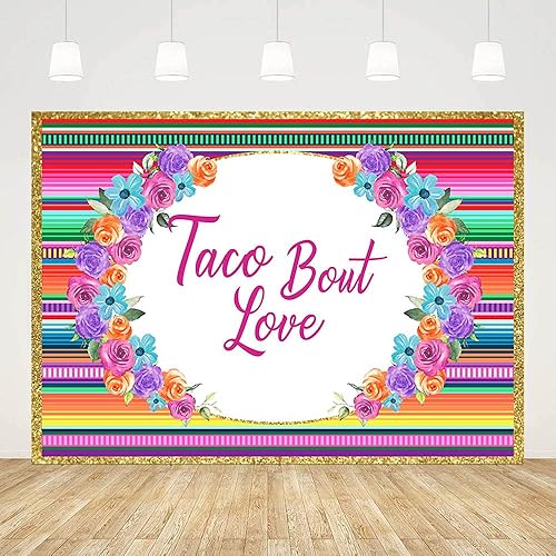 Telón de fondo de despedida de soltera mexicana de 7 x 5 pies, flores a rayas coloridas, fondo de fotografía, fiesta, fiesta, boda, despedida de