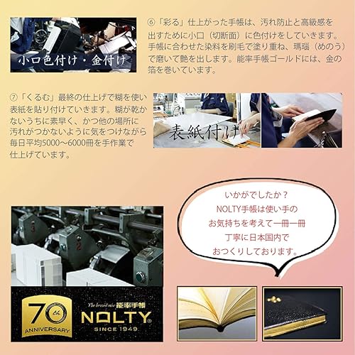 Miniatura 12 de Noritsu NOLTY NTBNT1401 - Cuaderno A5, cuadrícula, negro