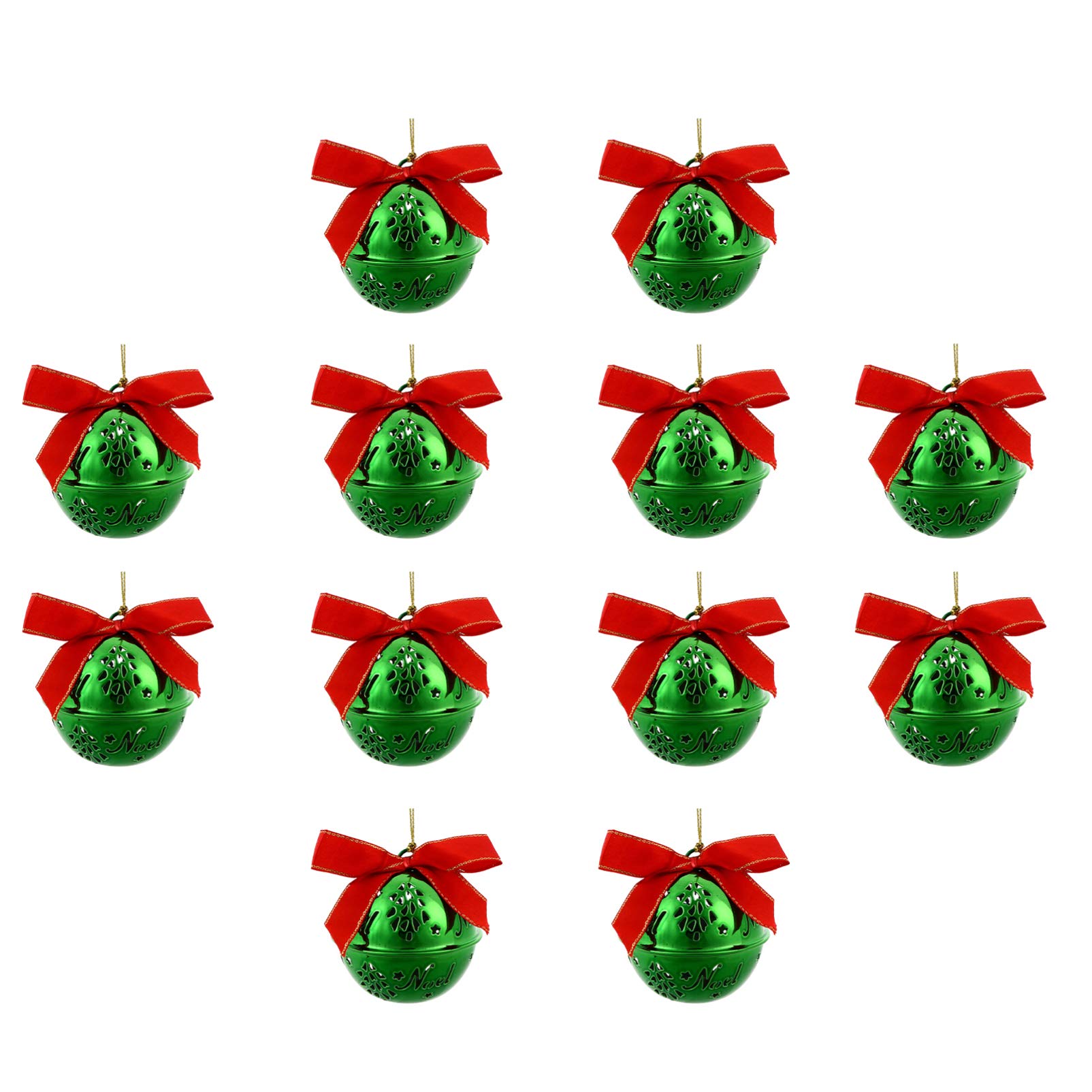Cabilock 12pezzi Campane Di Natale Da Appendere Forma Di Campanella Ornamento Natalizio Da Appendere All Albero Di Natale Decorazione Da Per Casa