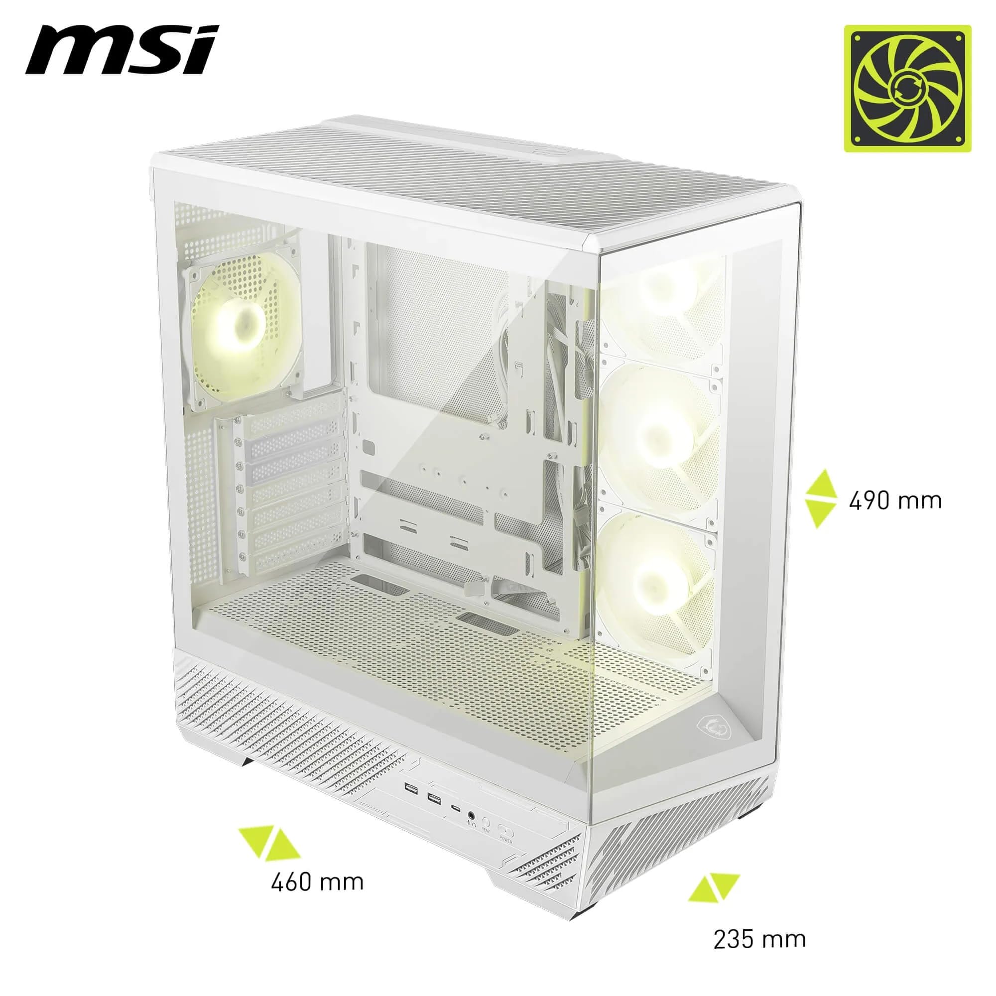 MSI MAG PANO 130R PC Case - White Gaming -2 MSI MAG PANO 130R PC Case - White Gaming -2