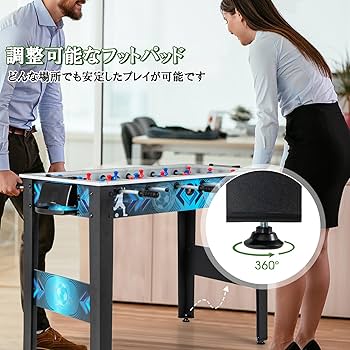 Amazon.co.jp: GYMAX サッカーテーブル 家庭用 約幅95 奥行53.5