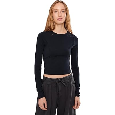 Free People We The Free Protagonist Long Sleeve black