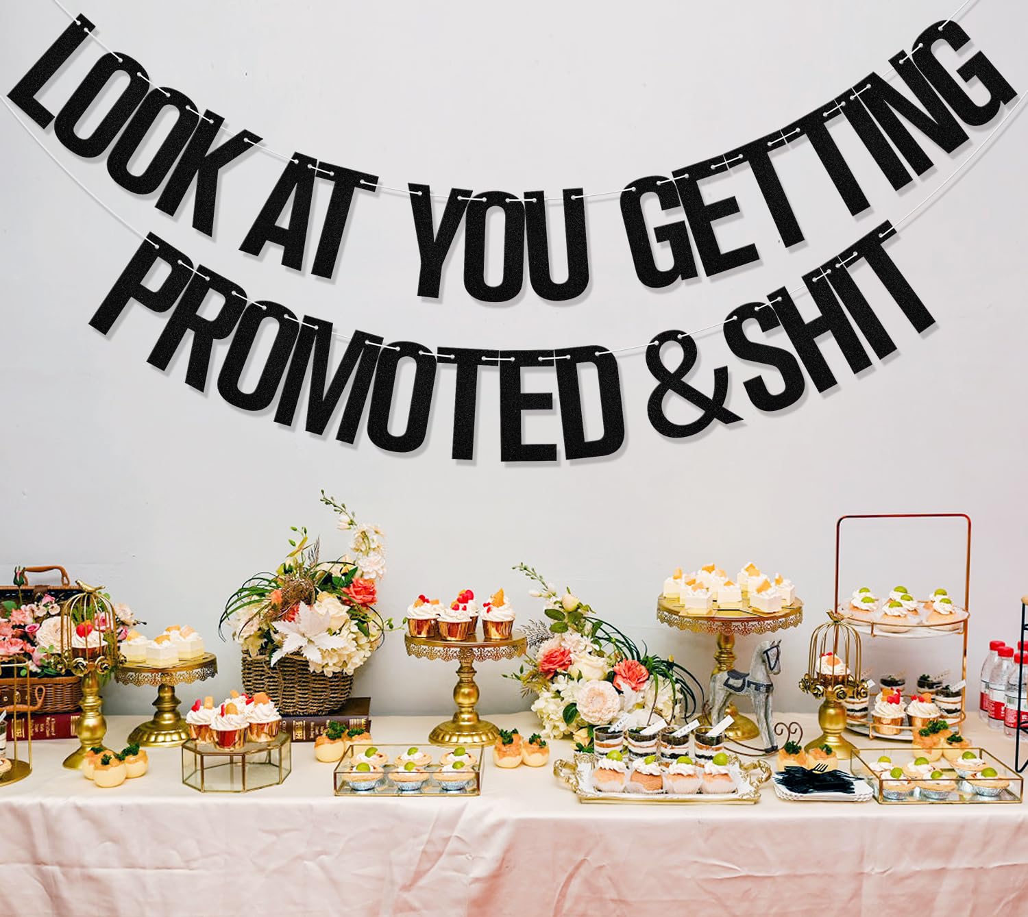 Look at You Getting Promoted & Shit Banner, Congratulations Decorations, Congratulations on Your Promotion - Image 4