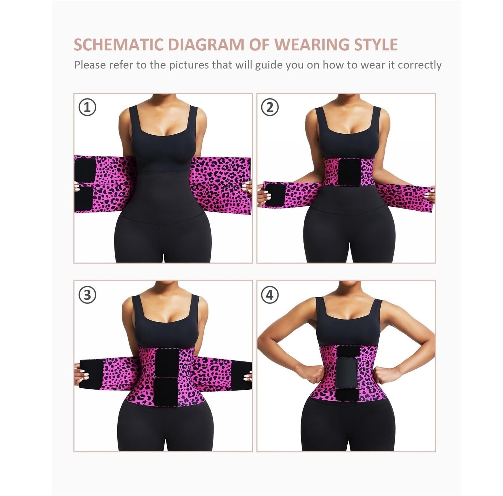 Fajas Waist Trainer Cinturón De Fitness For Mujer, Cinturón De Neopreno, Cinturón Adelgazante For Abdomen, Cinturón De Ejercicio Moldeador Corporal Entrenador de Cintura