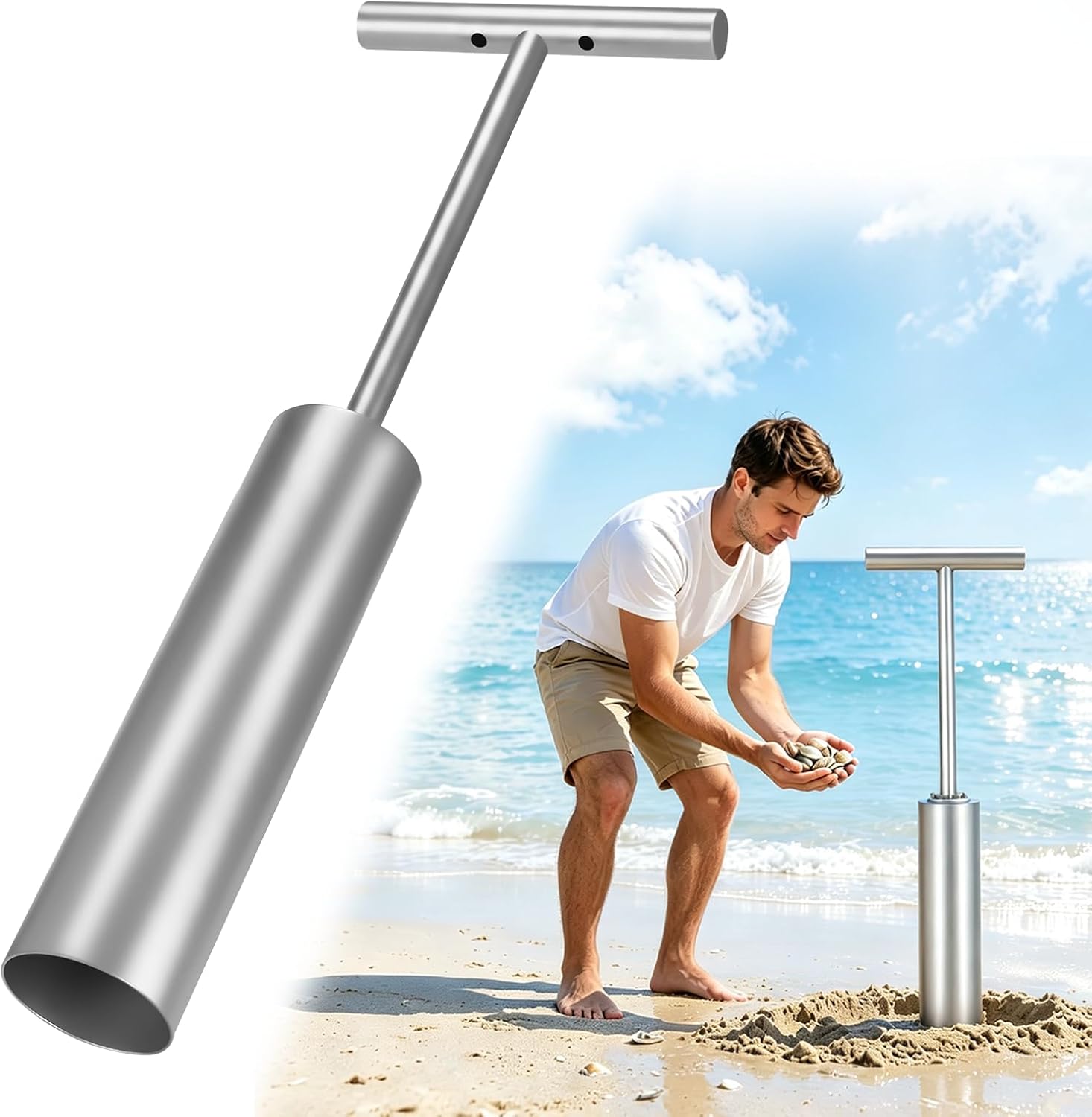 Stainless Steel Clam Gun