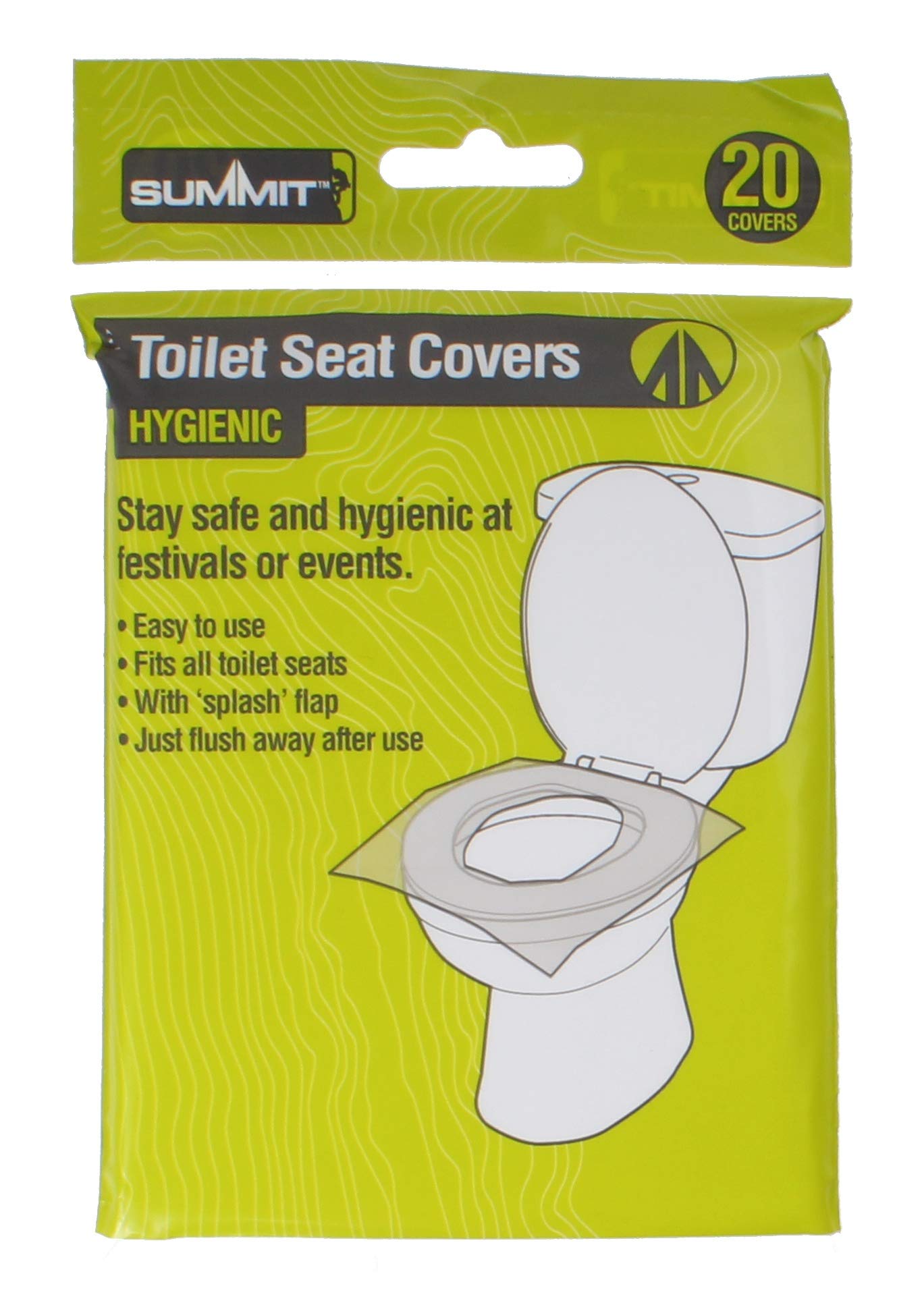 Summit Pms Festival/Camping Toilet Seat Covers Pk 20