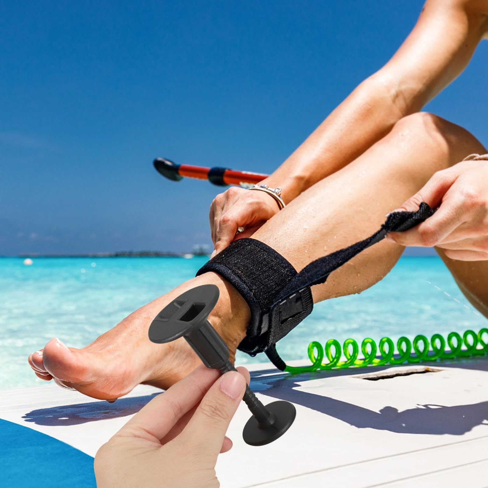 TOYANDONA Sicherheits Fußschlaufe Für Surfen Robuste Leine Für Kajak Und Surfbretter Für Outdoor Aktivitäten Leicht Und Praktisch