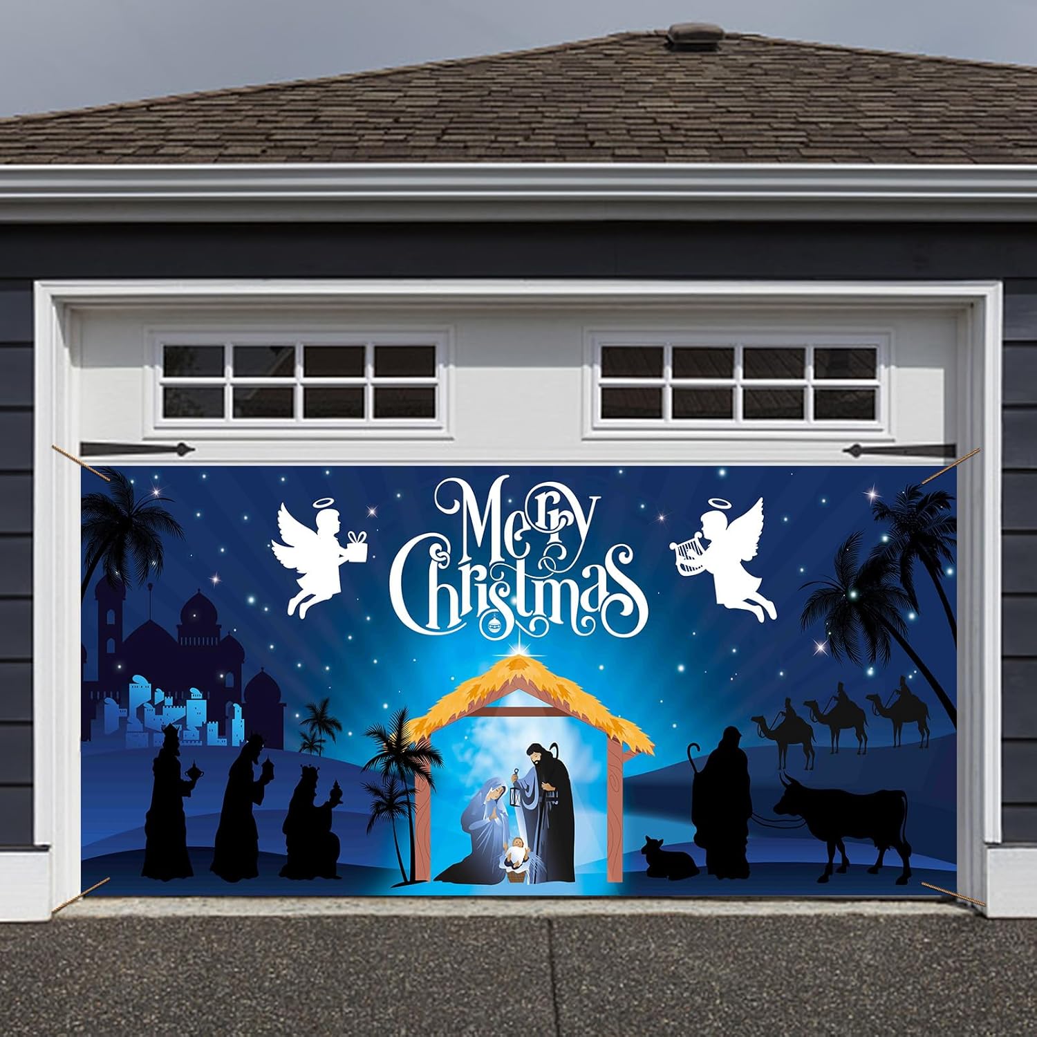 Christmas Nativity Banner Garage Door Decorations 6 x 13