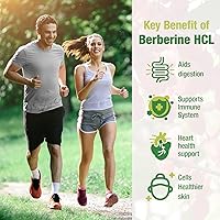 Vista 5 de Suplemento de berberina de 1500 mg – Berberina HCl de primera calidad 97% pureza Berberina más canela de Ceilán pura, berberina de alta potencia