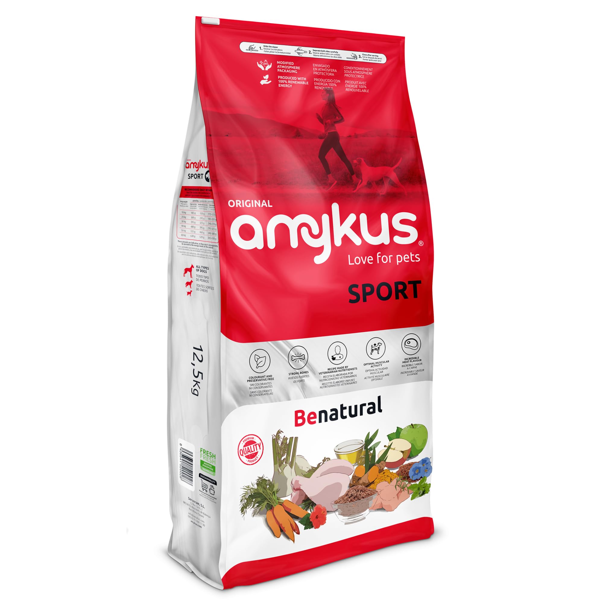 Original Sport Pienso para Perros Activos 12,5 kg | Receta con Pollo y Pavo, Alto en Proteínas y Energía, Cuida las Articulaciones