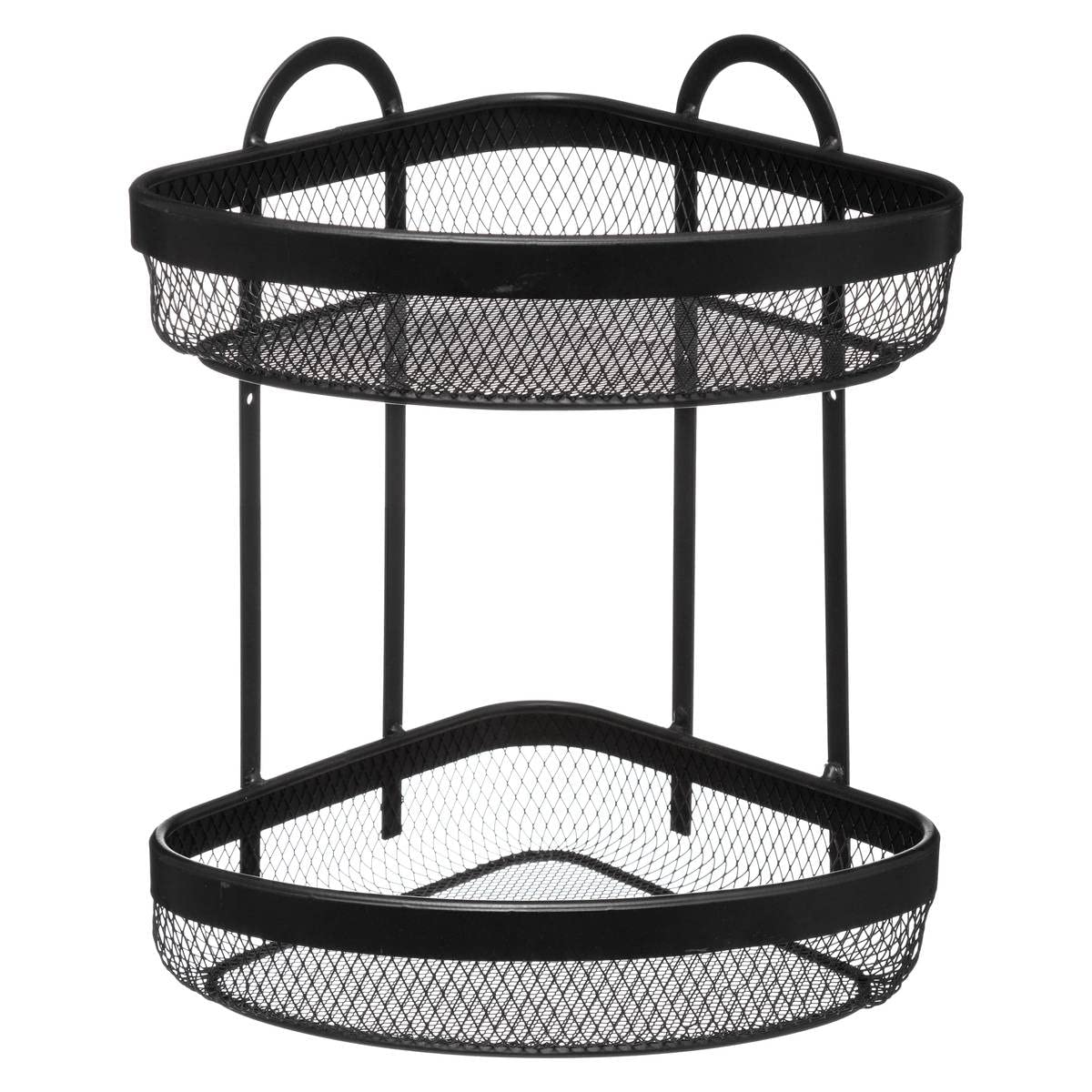 5five - étagère d'angle 2 niveaux mayaj noir