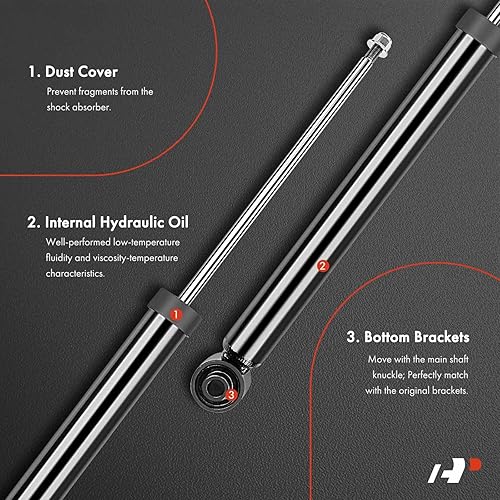 Miniatura 3 de A-Premium Par (2) amortiguadores de amortiguadores traseros compatibles con Mazda 3 2010-2013, 2.0L 2.5L, lado del conductor y del pasajero,