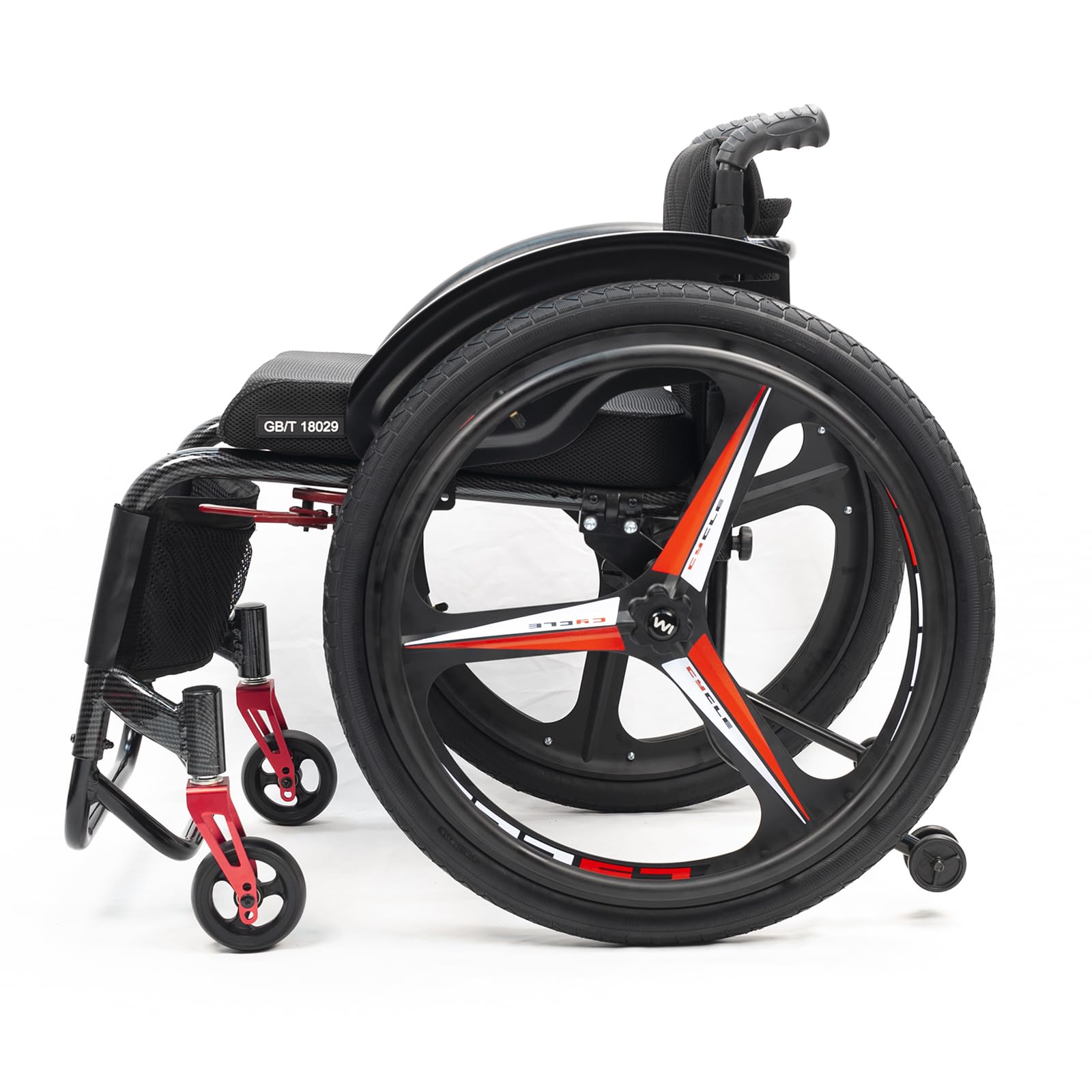 Silla de ruedas ligera para adultos, silla de ruedas de aleación de aluminio,Silla De Ruedas Deportiva, sillas De Ruedas Manuales Autopropulsadas,Liberación rápida, Freno manual(Seat width 43cm/16.9in