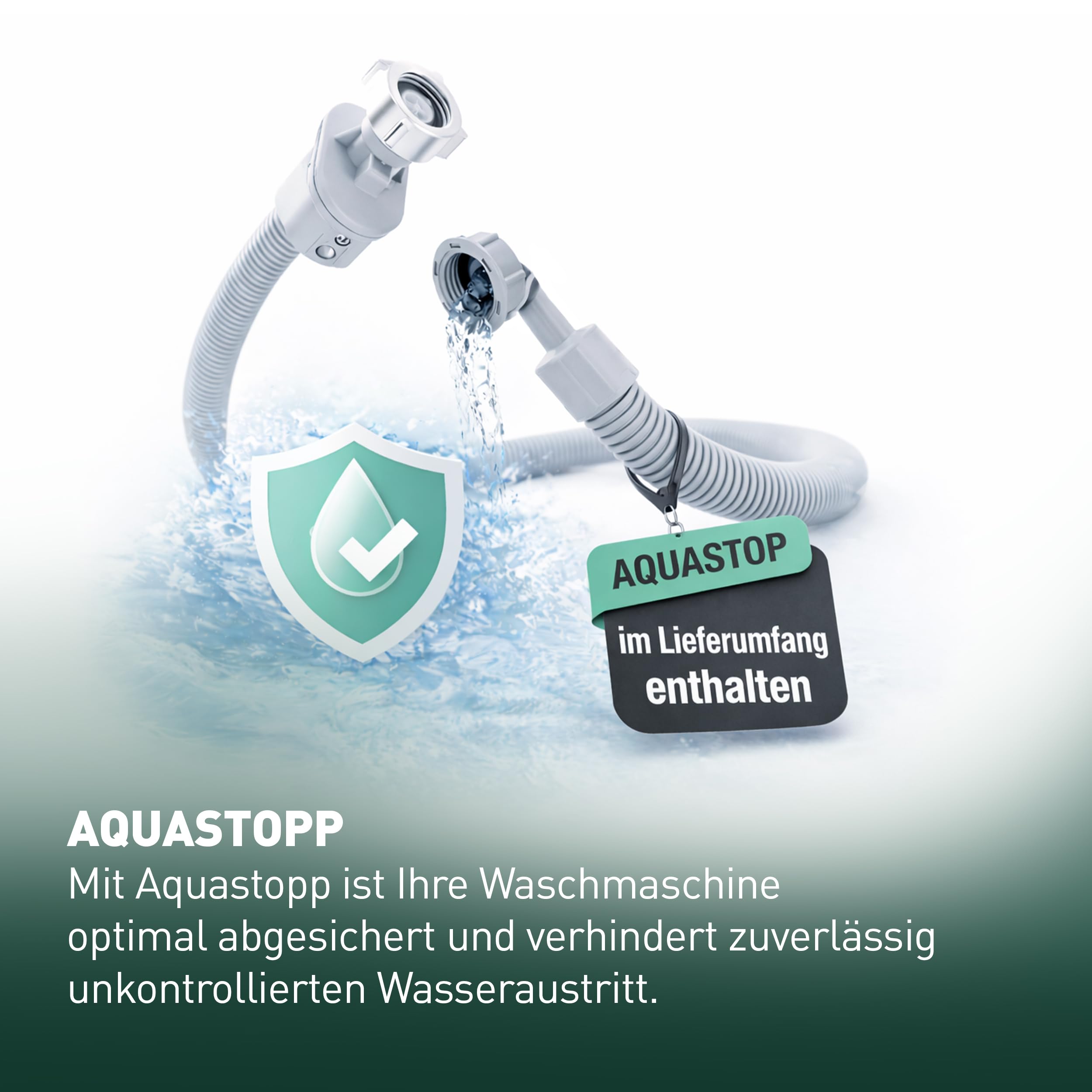 Heinrich´s Waschmaschine 8kg 1400 U/min Aqua-Stop LED-Display Inverter Motor Energieeffizienzklasse A weiß