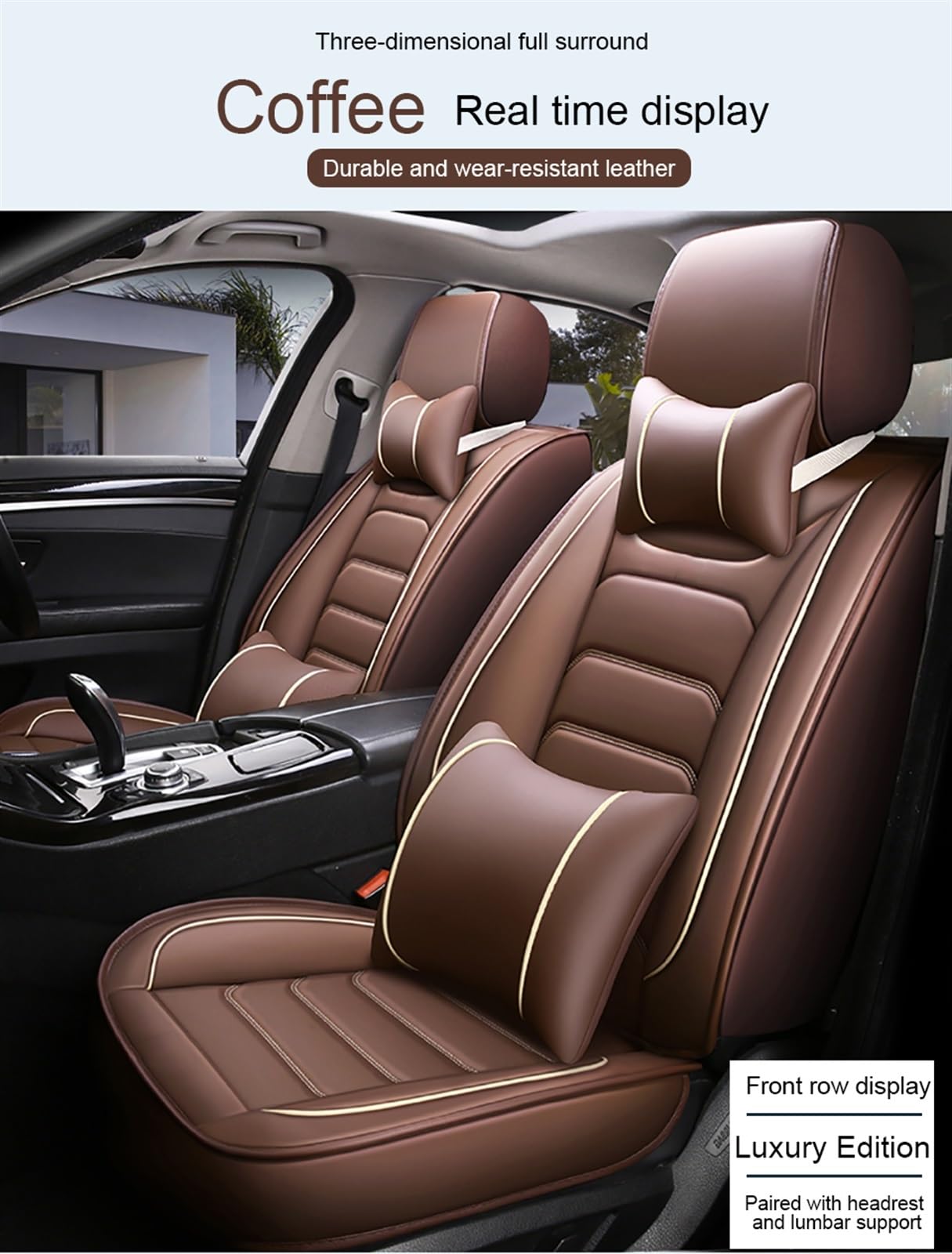WILSEM Coprisedile per Auto Coprisedile Protettivo A Prova di Acqua per Auto Accessori per Cuscino per Seggiolino Auto per Toyota CHR Protezioni Sedili (Color : Standard 3)