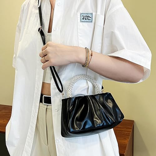 Miniatura 3 de Bolsos de mano para mujer, bolso de perlas, bolso de noche con correa ajustable para el hombro, bolso de mano de perla, bolso de noche para mujer
